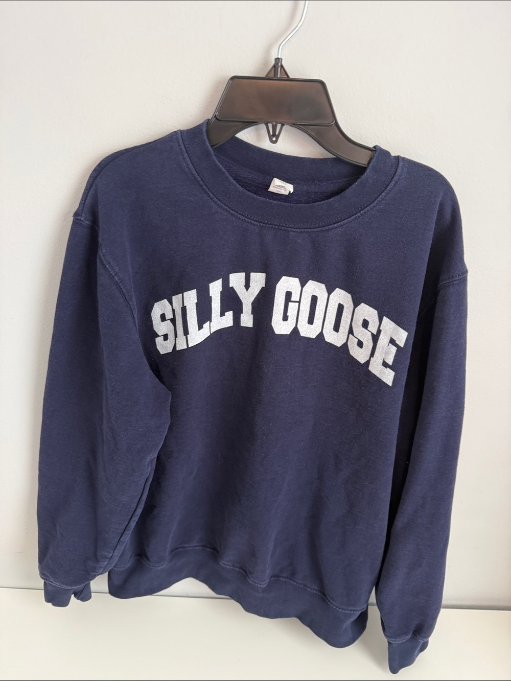 SILLY GOOSE Navy Crewneck Sweatshirt